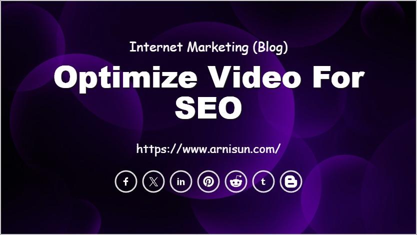 Optimize Video for SEO