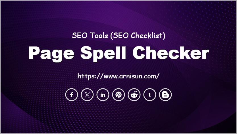 Page Spell Checker