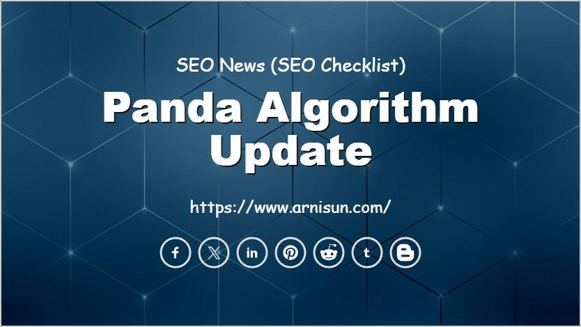Panda Algorithm Update