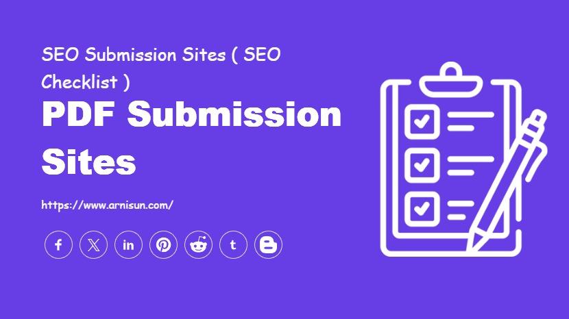 PDF Submission Sites
