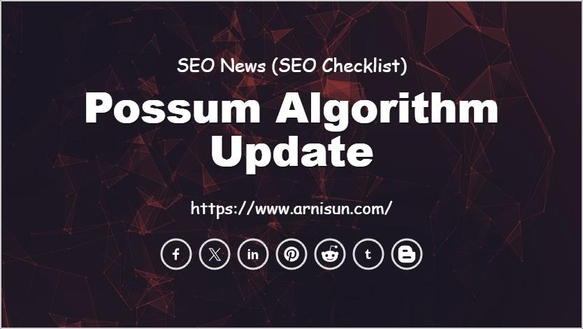 Possum Algorithm Update
