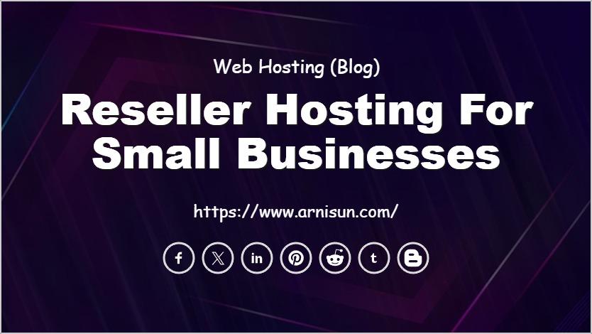 Reseller Hosting for Small Businesses