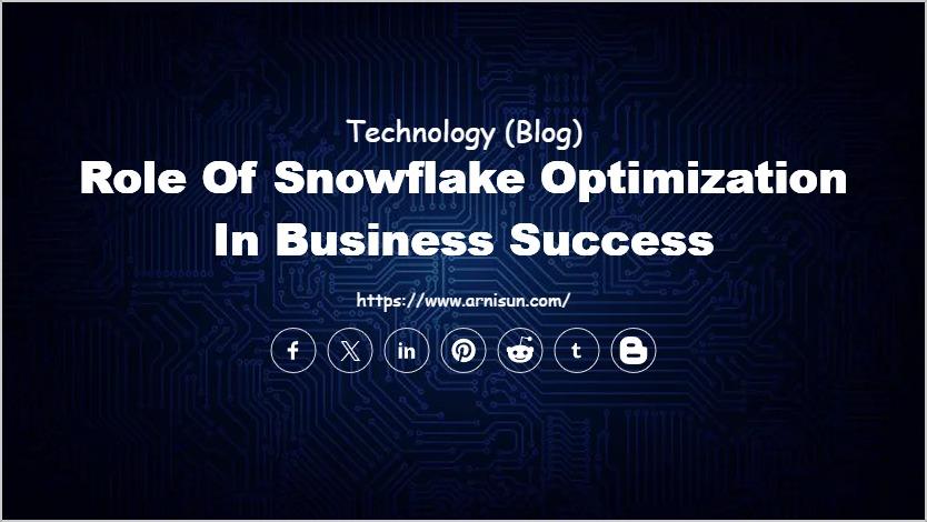 Role of Snowflake Optimization in Business Success