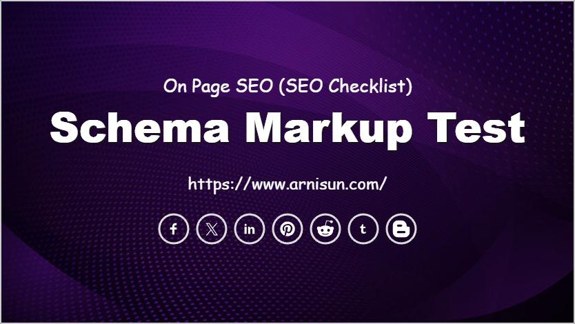 Schema Markup Test