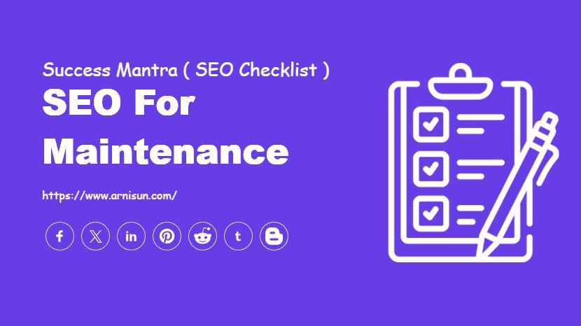 SEO for Maintenance