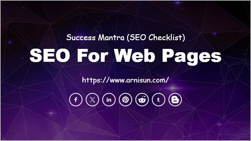 SEO for Web Pages