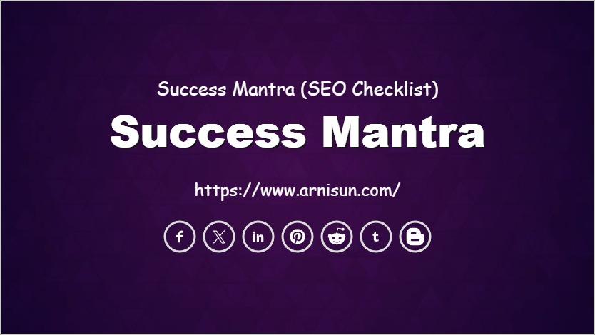 Success Mantra