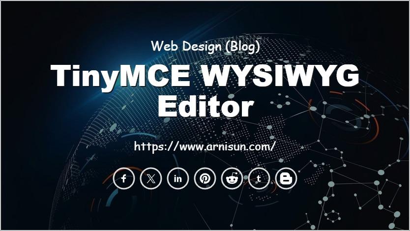TinyMCE WYSIWYG Editor