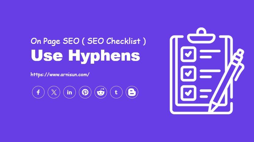 Use hyphens