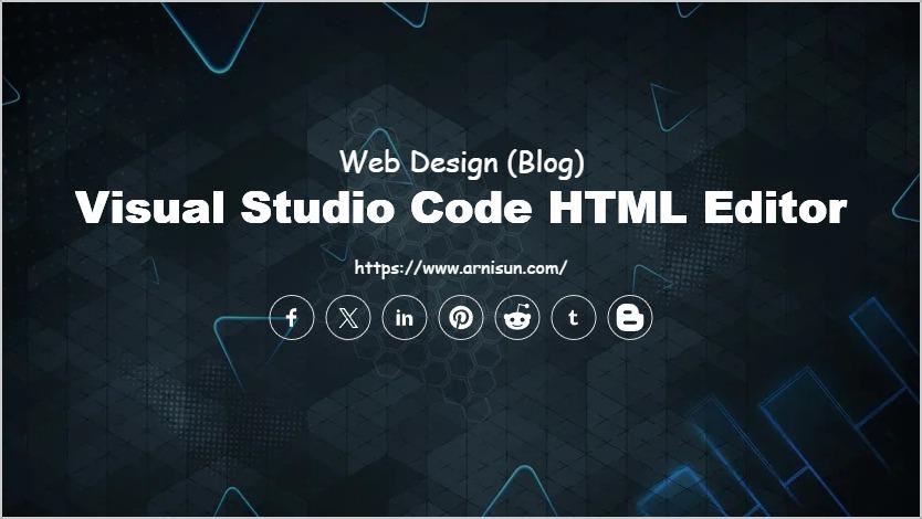Visual Studio Code HTML Editor