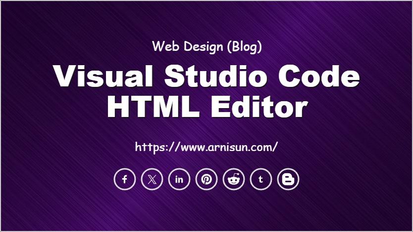 Visual Studio Code HTML Editor