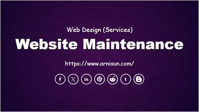 Website Maintenance