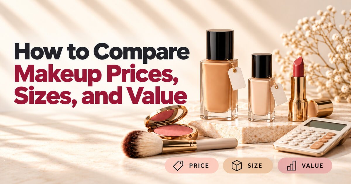 How to Compare Makeup Prices, Sizes, and Value